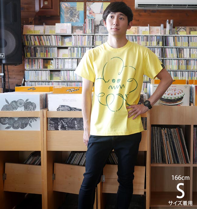 モクモク　Tシャツ (イエロー) sp061tee-ye-Z完- 半袖 黄色 雲空 くもり空 キャラクター イラスト 落書き かわいい 可愛い おしゃれ アメカジ カジュアル メンズ レディース ペア ユニセックス 大きいサイズ コットン綿100% オリジナルブランド【RCP】