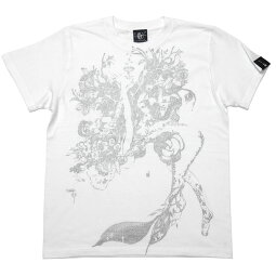 魚座ガールTシャツ(ホワイト)-bastergreat-bg013tee-wh-GR-コラボ半袖トップスうお座12星座イラスト綺麗目カジュアルおしゃれかわいいオリジナルメンズレディースファッション大きいサイズ白色春夏秋コーデ【RCP】