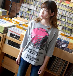 AmericanMonster(アメリカンモンスター)ハーフスリーブTシャツ-TheGhostWriter-tgw033hst-G-5分袖アメカジカジュアルストリート赤林檎パンクTロックTプリントメンズレディースかっこいい大きいサイズ杢グレー春夏秋【RCP】