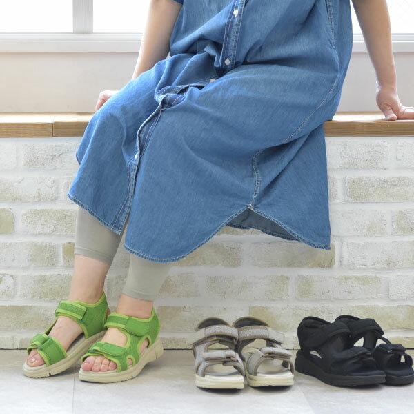 【洗える靴】サンダル スポーツサンダル スポサン 3E 歩きやすい ゆったり 幅広 甲...