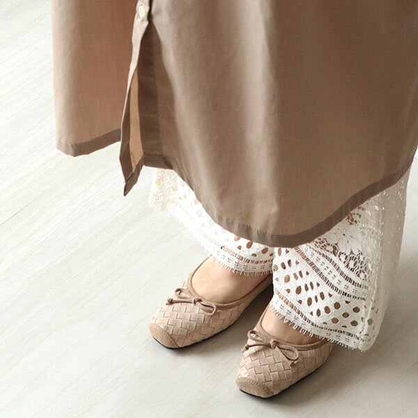 【洗える靴】バレエシューズ パンプス スクエア...の紹介画像3