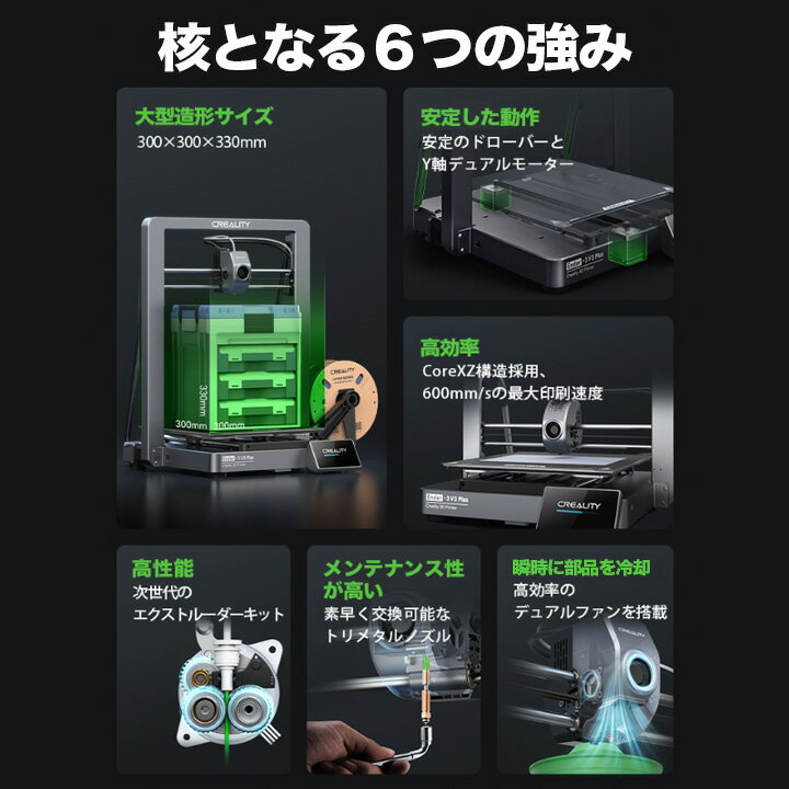 【ポイント19倍以上★3Dプリンター最大20%OFF】Creality Ender-3 V3 PLUS 3Dプリン...