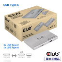 国内正規品 Club 3D Thunderbolt 4 40Gbps ポータブル ドッキングステーション 5-in-1 ハブ デュアルディスプレイ DisplayPort 4K60Hz 8K30Hz USB Type-C USB Type-A 10Gbps スマートパワー 60W (CSV-1580)