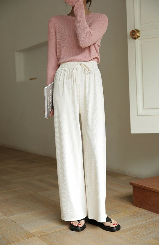 長袖 ニットシャツ カットソー レディース ゆったり きれいめ かわいい 大人 部屋着 春 夏 秋 冬(4.0)