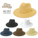 帽子 メンズ レディース ハット つば広 中折れ 麦わら帽子 ピンズ L 無料ラッピング プレゼント HL157 Bebro（ビブロ）