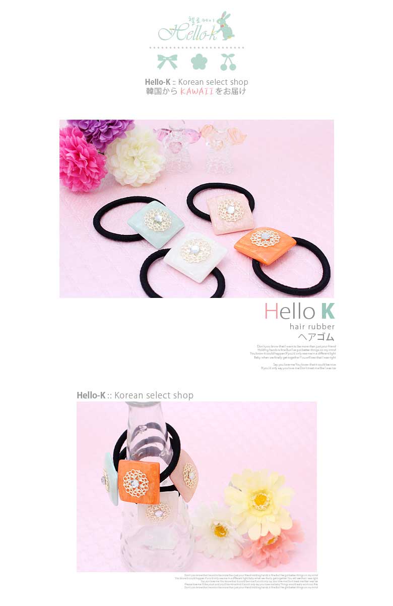 *DM便OK！*オリエンタルな雰囲気のヘアゴムです 髪ゴム ナチュラル まとめ髪 korean selectshop Hello-K【韓国雑貨】母の日 行楽 GW