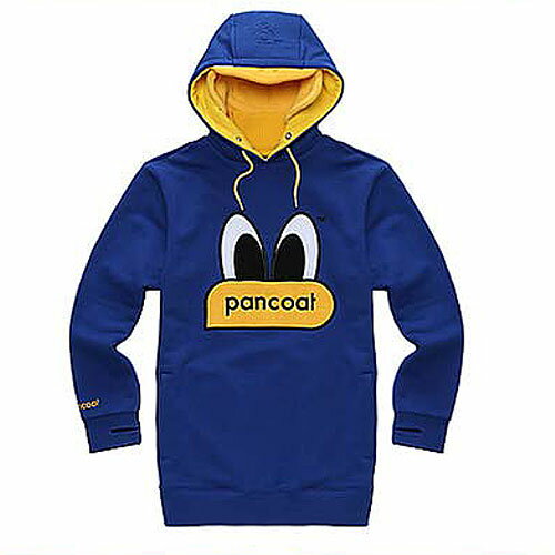 POPEYES TALL HOODY (HI) (TRUE BLUE)/PANCOAT/メンズ/レディース/男女兼用/目玉・トレーナー/パンコート/キャラクター/パーカー/長袖/HOOD/フード付き/可愛い/キュート/防寒/秋冬/ブルー/フード/トレーナーフード　Mサイズ