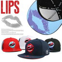 キャップ レディース メンズ PLAYMONSTER style つばの裏 LIPS マクー スナップバックキャップ ヒップホップ ダンス SNAP BACK CAP スナップバック 男性女性