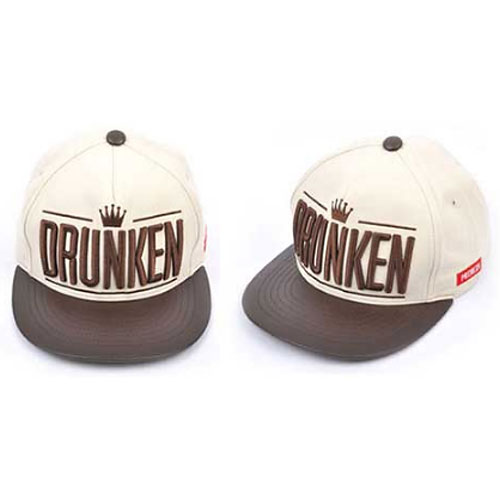 キャップ レディース メンズ Drunken leather hiphop シンプル ロゴ 帽子 レザーcap 帽子 ヒップホップ 衣装 ダンスウエア ファッション ダンスストリートピックシボーイSNAP BACK CAP スナップバック