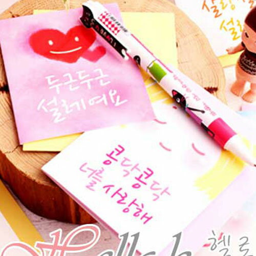 ★DM便OK!★韓服メッセージカード 文具 グリーティングカード 韓国 ハングル korean selectshop Hello-K シール【韓国雑貨】 お祝い...