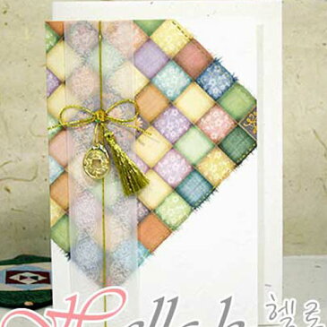 【韓国伝統カード】 子供の日 ギフト お祝い封筒付き! ギフトカード メッセージカード