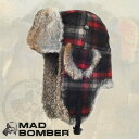 耳あて 帽子 305WRD MAD BOMBER hat ロシア帽子 マッドボンバーハット ラビット ファー100％ 帽子 スキー帽子 アメリカブランド 防寒用 ボンバーハット パイロットキャップ 毛皮 冬帽子 キャップ レディース メンズ 耳あて付き帽子