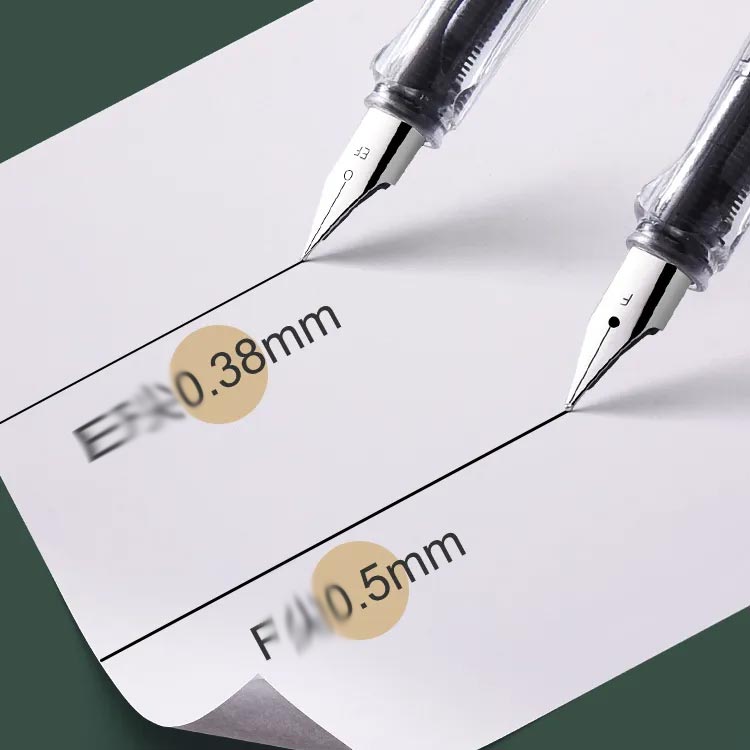 学習用具 0.5mm 万年筆 3本入り EF/極細字 贈り物 文房具 0.38mm 仕事用 かわいい インクコンバーター 女子学生 ビジネス サインペン カリグラフィー用 ギフト プレゼント F/細字 bellezzavoce-10001514 ベレザヴォーチェ サンプル画像3