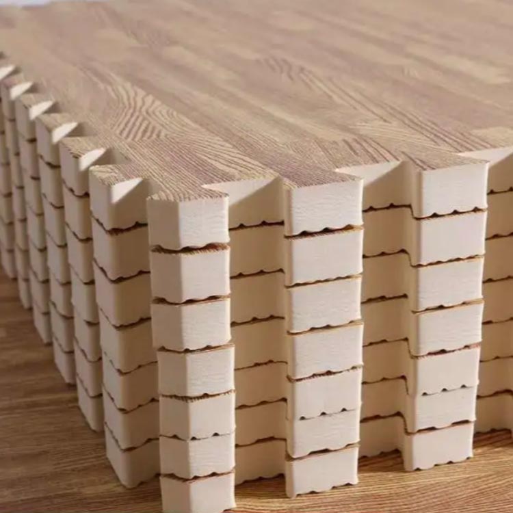 木目調 ジョイントマット 大判 30cm 24枚 1.2cm厚 防音 防水 木目 おしゃれ フロアマット 赤ちゃん ベビー プレイマット パズルマット 断熱 サイドパーツ付 抗菌防臭加工 カーペット 単色対応 キッズマット ベビー 子供 北欧 [2]