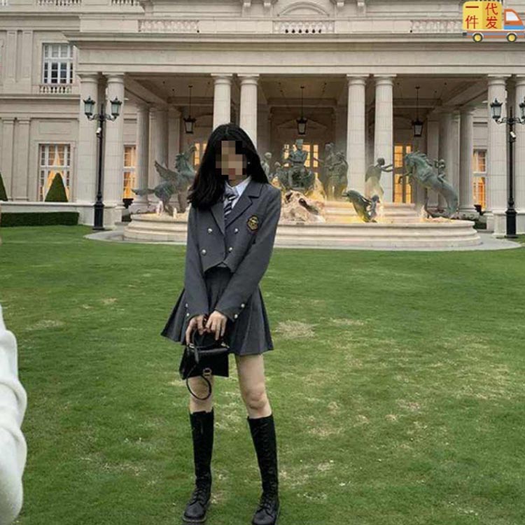 卒業式 スーツ 女の子 制服 4点セット ブレザー 長袖 スクールシャツ 学生服 フォーマル スーツ 高校生 中学生 制服 通学 女子高生 ジュニアスーツ 入学式 高校 中学 スカートスーツ チェック柄 スカート ネクタイ JK制服 発表会 面接 卒服 コスプレ衣装 送料無料