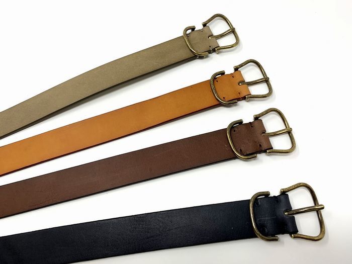 FULLGRAIN 本革 ベルト レディース 牛革 30mm 真鍮 デザインバックル レザー ベルト カジュアル デニム フルグレイン