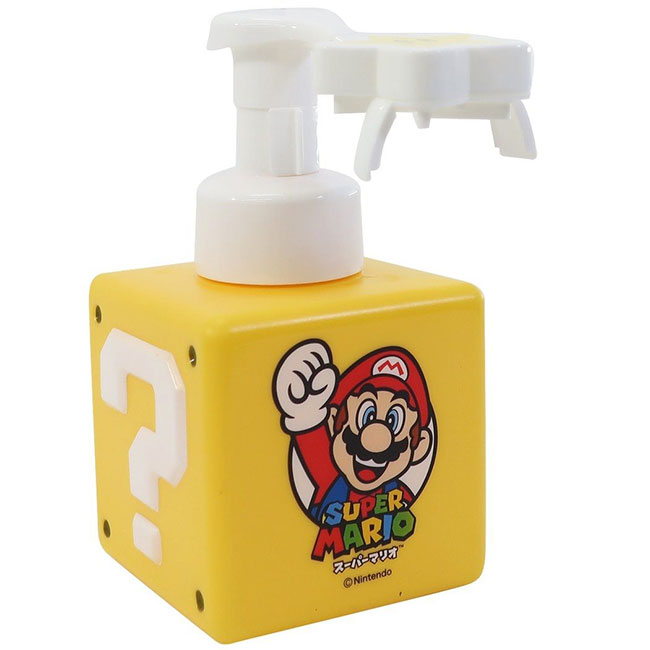 ソープディスペンサー ソープボトル 500ml 泡タイプ スーパーマリオ アイテムボックス SUPER MARIO 任天堂 キャラクター サンアート スター ハンドソープ ボディソープ 詰め替えボトル 泡用 バス用品 生活雑貨 おもしろ雑貨 ギフト プレゼント カジュアル おしゃれ P2のサムネイル