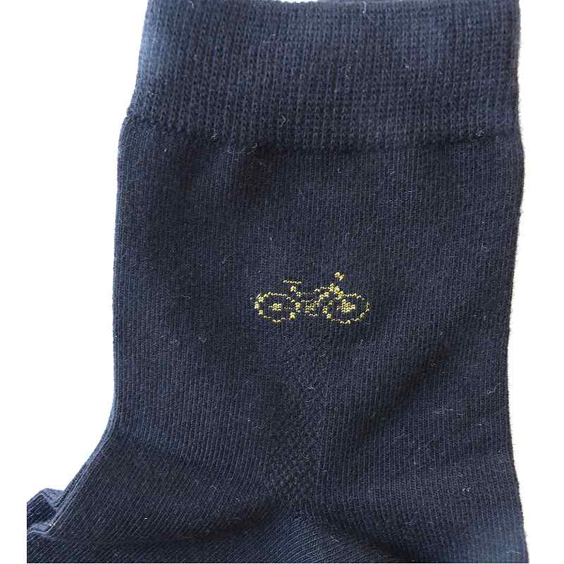 ソックス 黒 自転車柄 クルー丈 ソックス 靴...の紹介画像2