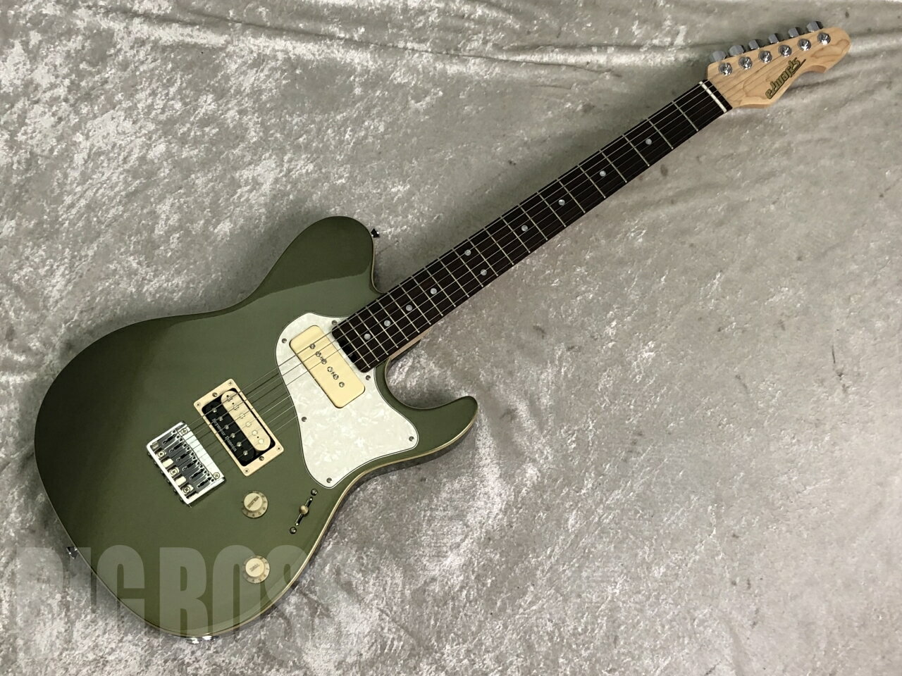 EDWARDS E-THROBBER / Leaf Green Metallic エドワーズ THROBBER TYPE スローバータイプ エレキギター 国産,MADE IN JAPAN ローズウッド指板 メンテナンス無料 【即納可能】