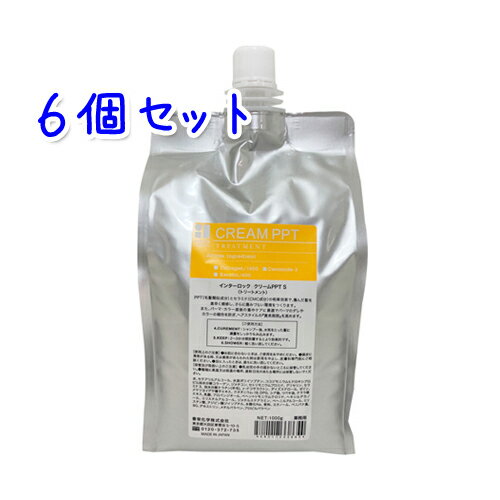 香栄化学 インターロック クリームPPT S 1000g × 6本セット (業務用)(詰替用)