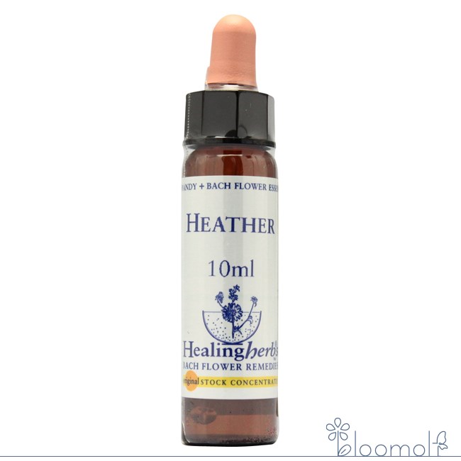 メーカー Healingherbs,Ltd シリーズ名 ヒーリングハーブス 単品名称 ヘザー 原材料 水・アルコール類・その他 内容量 10ml 賞味期限 パッケージに記載 製造者 Healingherbs,Ltd 生産国 イギリス 輸入者 (有)マイキ 資料提供 ネイチャーワールド(株) 使用上の注意 ラベルのデザインが変更になる場合がございます。予めご了承ください。 本品は化粧品や医薬品ではありません。 効果は個人によって異なり、特定の効果を保証するというものではありません。 広告文責 (株)B-CRUISE(0362724460) キーワード Heather人の話を聞かずにいつも自分ばかりおしゃべりをして、他人に避けられていませんか？ ヘザーは郊外の荒れ地などで、地面を覆い尽くすように繁殖する強い潅木です。他の植物はヘザーに取り囲まれて、かろうじて顔を出しています。真夏の太陽の下で、困難に耐え抜くように紫色の花を一面に咲かせます、自己中心的で自分の話ばかりしているあなたも、自分を無にして、他人と穏やかに和めるよう、ヘザーのフラワーエッセンスは力を貸してくれるでしょう。 ■使用方法 ・1回3〜8滴を1日3〜4回を舌の下に落とし数秒間とどめるようにして飲む。 ・お水やハーブティーに落として飲む。 ・気になる部分や脈、チャクラなど体の気になる部分につける。 ・エッセンスボトルを身に付ける。 ・お風呂に3〜8滴落として入浴する。 ・クリームや化粧品に混ぜて使う。 ※緊急時やエッセンスをとても必要とする時は量を増やすのではなく使用回数を増やしてください。 ※滴数はオススメの量です。自分が必要だと思った滴数をお取りください。 ■その他の使い方 ペットには飲み水や餌に混ぜて、植物にはじょうろの水に入れて与えることができます。 ■保存方法 直射日光を避けて保管してください。