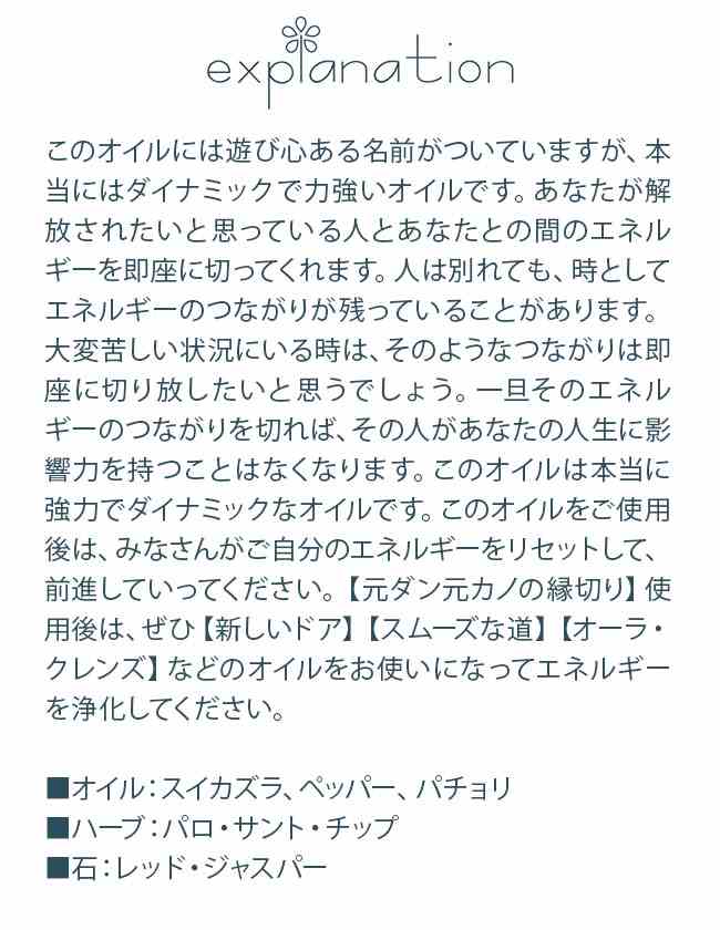 アックス・ザ・エックス Axe the Ex 元ダン元カノの縁切り アンシェントメモリーオイル 守り救うシリーズ