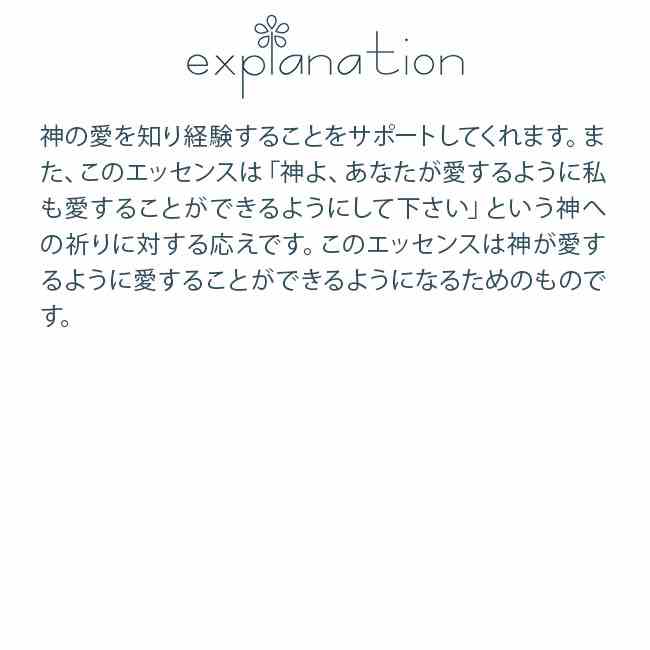 #77 ゴッド・ラブ 神の愛 アンジェリックエッセンス ディヴィニティキット God's Love