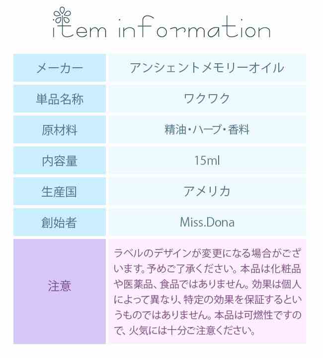 フラワーエッセンス アンシェントメモリーオイル 【2018年限定商品】ワクワク