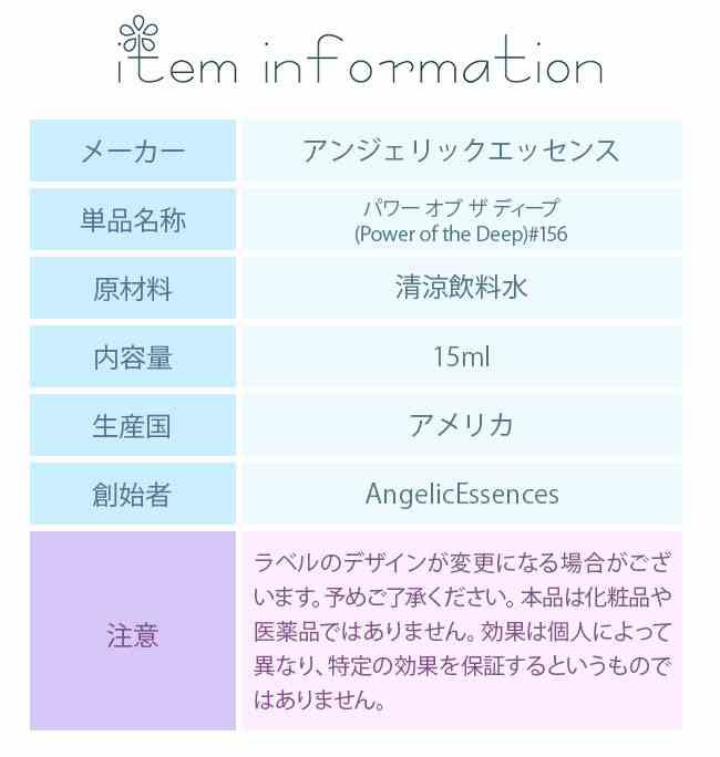 #88 パワー・オブ・ザ・ディープ 大いなる水の力 クリアリング・オブ・ザ・ウォーターズ#4 アンジェリックエッセンス 水の癒しキット