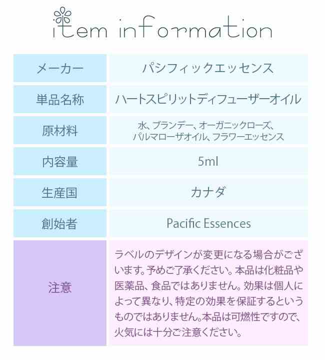 フラワーエッセンス パシフィックエッセンス アロマディフューザーオイル ハートスピリットディフューザーオイル Heart Spirit Diffuser Oil 3