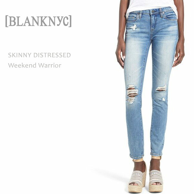 【SALE】BLANK NYC（ブランクニューヨーク）SKINNY CLASSIQUE Weekend Warriorスキニー/ダメージデニム/ジーンズ