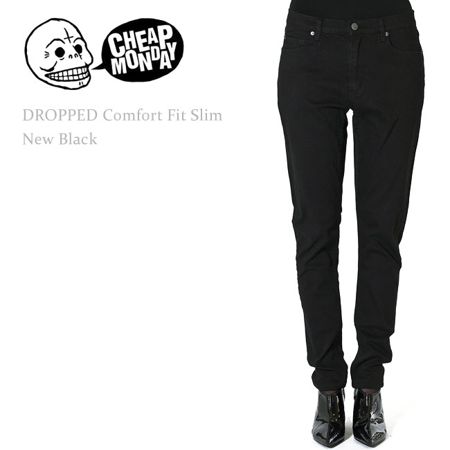 Cheap Monday（チープマンデー） Dropped Mid-Rise Comfort Fit Slim Leg New Black/ブラックCheap Monday/Siwy/J Brand/Current Elliott/JET