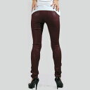 【SALE】J Brand（ジェイブランド・ジェーブランド）915 Low-Rise Super Skinny Lacquered Pinotスキニーデニム/カラーデニム/コーティングデニム