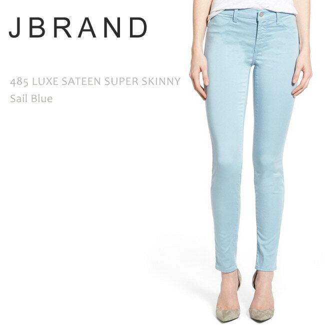 【SALE】J Brand(ジェイブランド・ジェーブランド)485 MID RISE SUPER SKINNY Sail Blueスキニー/デニム/ジーンズ/カラーデニム/ブルー