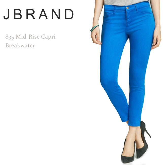 J Brand（ジェイブランド・ジェーブランド）835 Mid-Rise Capri Breakwaterスキニー/クロップド/カプリ/カラーデニム