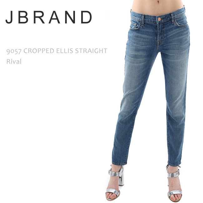 J BRAND（ジェイブランド・ジェーブランド）9057 CROPPED ELLIS LOW RISE STRAIGHT Rivalルーズスキニー/スリムボーイフレンド/ストレートデニム