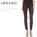 【SALE】J Brand（ジェイブランド・ジェーブランド）915 Low-Rise Super Skinny Lacquered Pinotスキニーデニム/カラーデニム/コーティングデニム