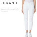 J BRAND（ジェイブランド・ジェーブランド）SADEY MID RISE SLIM STRAIGHT Disconnectストレート ダメージデニム ホワイトデニム