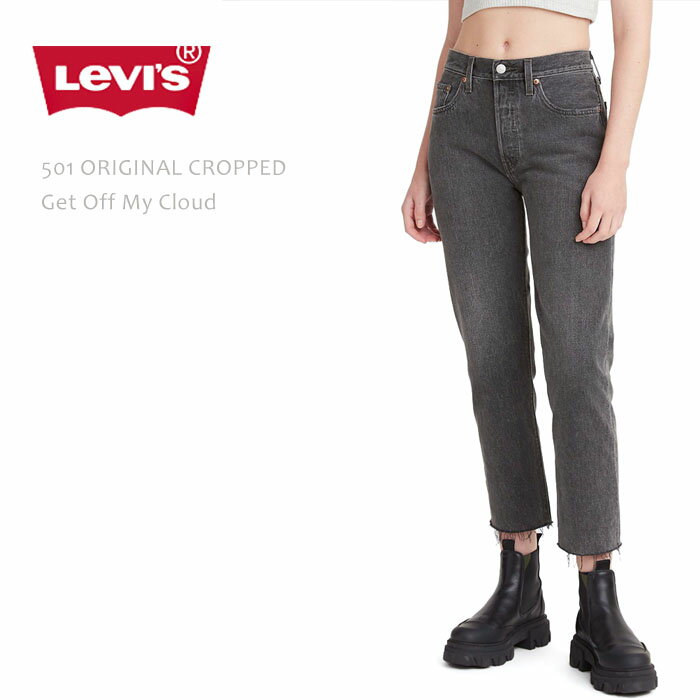 Levi's リーバイス 501 ORIGINAL CROP Get Off My Cloudリーバイス 501 クロップド デニム ジーンズ ストレートデニム ブラックデニム レディース ジーンズ