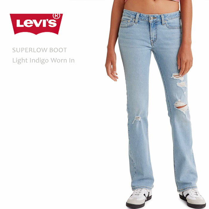 Levi's ꡼Х SUPERLOW BOOT Light Indigo Worn In 饤 ֡ĥåȥ꡼Х ǥ ֡ĥå usa ƹǥ ǥ˥ ᡼  ѥ levis levi's LEVIS