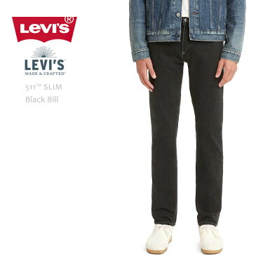 LEVI'S リーバイス 511 SLIM Black Billリーバイス メンズ 511 Levi's Made&Crafted スリムストレート ブラックデニム メンズデニム カラーデニム