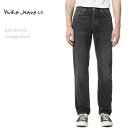 ヌーディージーンズ 【SALE】NUDIE JEANS ヌーディージーンズ RAD RUFUS Vintage Black ヌーディージーンズ ストレートデニム メンズデニム デニムパンツ ジーンズ レギュラーフィット メンズジーンズ nudie jeans co