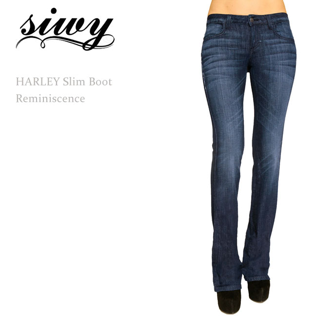 【SALE】Siwy（シィーウィー） Harley Bootcut Reminiscenceブーツカット/ダークインディゴ/デニム