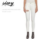 【SALE】Siwy（シィーウィー）LAUREN MID RISE CROP SKINNY Double Creamスキニー/クロップド/スリム/ホワイトデニム/カラーデニム/ダメージ加工