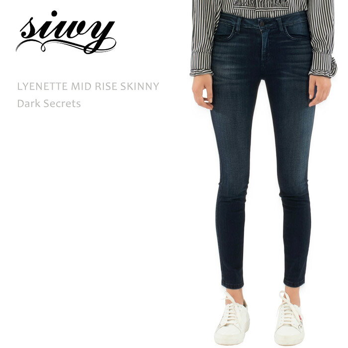 【SALE】Siwy（シィーウィー）LYNETTE MID RISE SKINNY Dark Secrets スキニー クロップドデニム ジーンズ