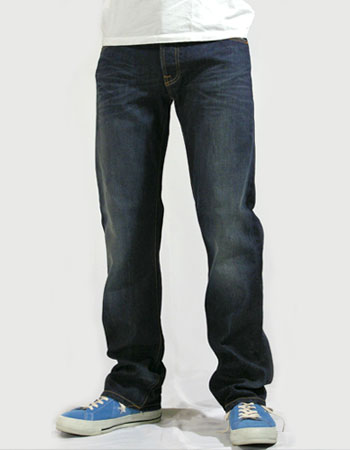 ヌーディージーンズ 【SALE】Nudie Jeans（ヌーディー・ジーンズ）Average Joe Straight Leg Dark Organic Used