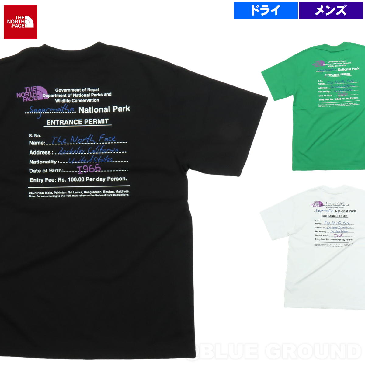 初秋セール10%オフ ザノースフェイス / エントランスパーミッションTee メンズ ・ Tシャツ T 半そで バックプリント アウトドア ブランド おしゃれ THE NORTH FACE