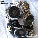 プレゼント ギフト [Deep Zone] ディープゾーン メンズ腕時計 腕時計 メンズ レザー ブレスレット ウォッチ [ALBW-055]デイープゾーン 腕時計 男 国産 革 デイープ コンチョ SOULJAPAN 悪羅悪羅 お兄系 [ Deep Zone ]