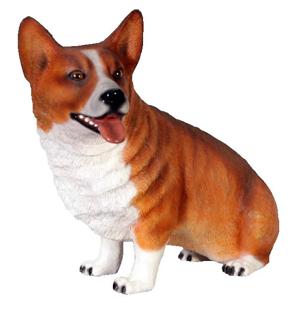 乐天商城 - 代引不可-アニマルビッグフィギュアシリーズ 【おすわり コーギー犬】動物 犬　いぬ　こーぎー Corgi Dog Sitting Not in UK送料別途見積