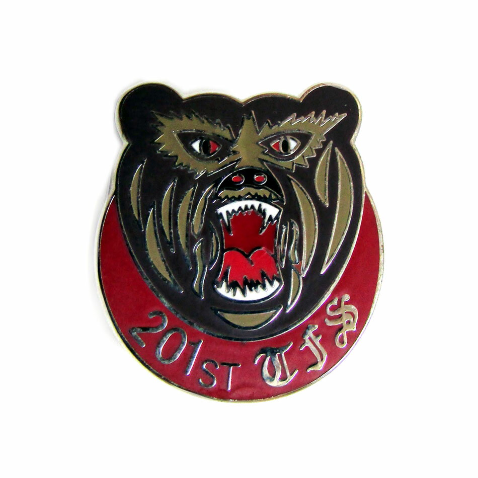 自衛隊グッズ 自衛隊ピンバッジ 航空自衛隊 ピンバッジ ピンズ 千歳基地 第201飛行隊 ヒグマ